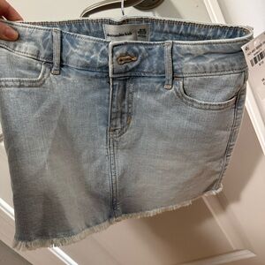 abercrombie kids Light Blue Denim Skirt